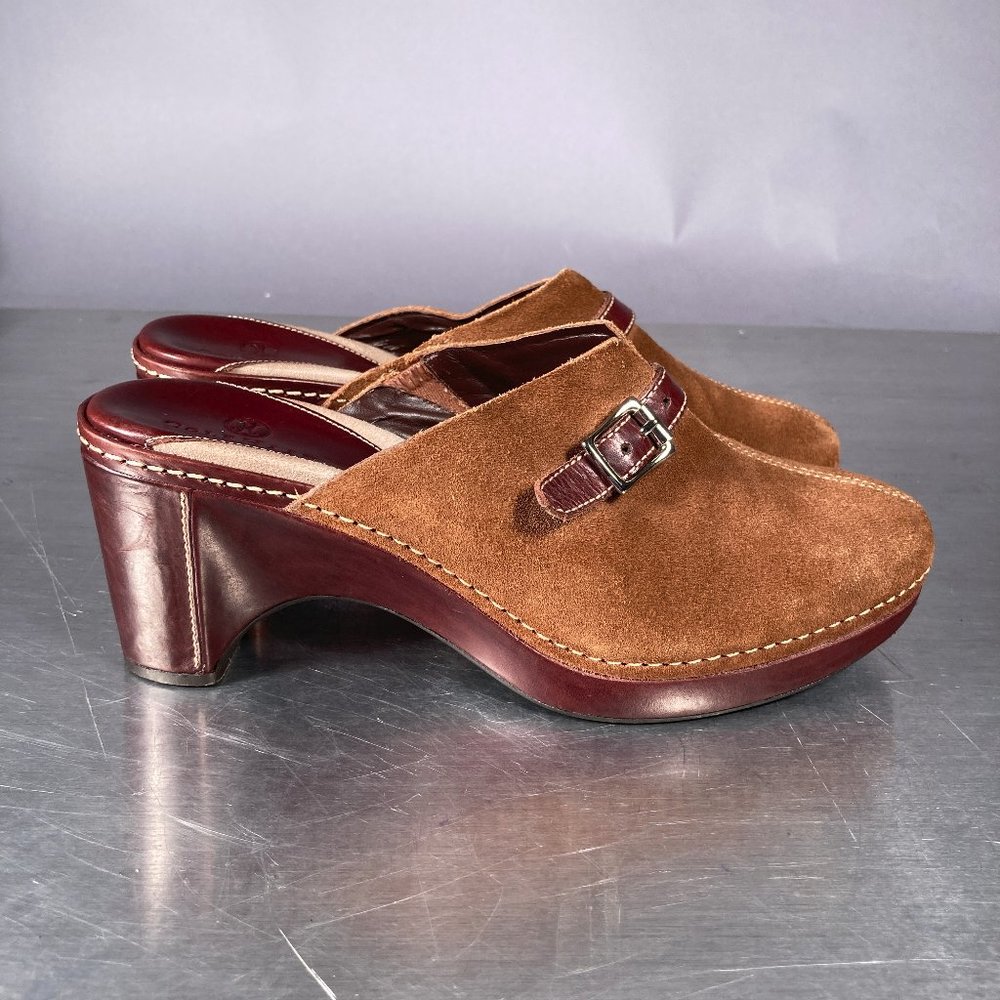 Cole Haan Mules Clogs D15806 Brown Suede Womens US Size 7 B